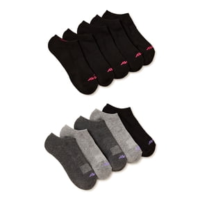 Avia Women's Performance Cushioned No Show Socks, 10-Pack