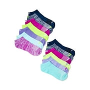 Avia Women's Performance Flat Knit No Show Socks, 10+3 Bonus Pack