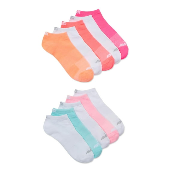Avia Women’s Performance Flatknit No Show Socks, 10 Pack