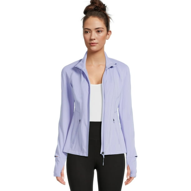 Avia Women's Performance Full Zip Jacket with Thumbholes, Sizes S3XL