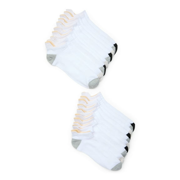 Avia Women's Performance Light Weight Low Cut Socks with Back Tab, Pack of 10