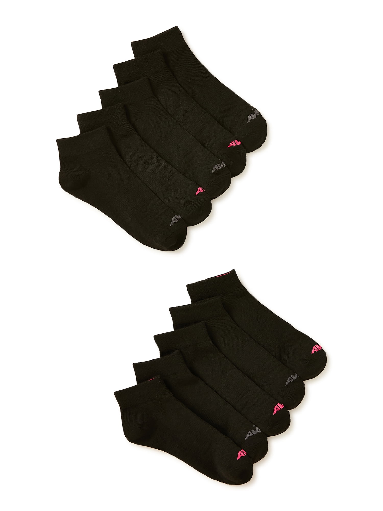 Avia Women's Performance Lightweight Ankle Socks, 10-Pack