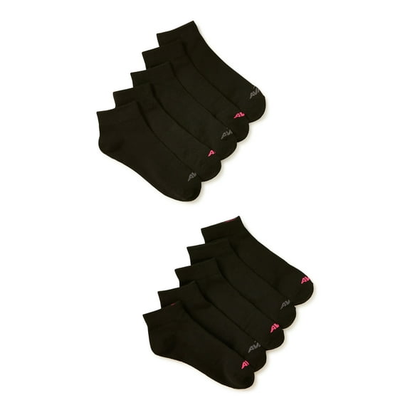 Avia Women's Performance Lightweight Ankle Socks, 10-Pack