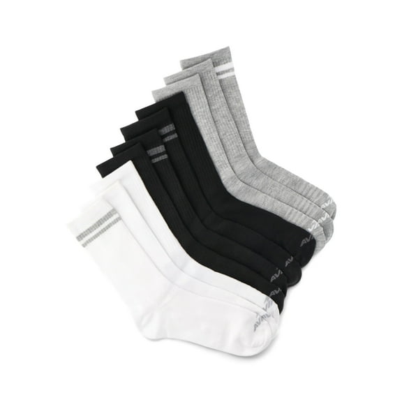 Avia Women's Performance Lightweight Crew Socks, 10-Pack
