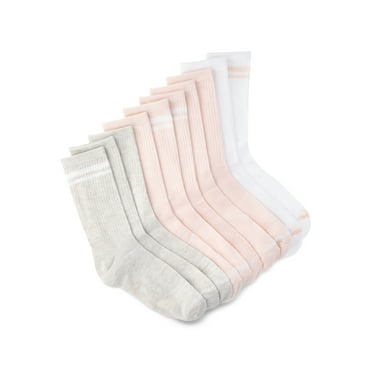 Avia Women's Performance Lightweight Crew Socks, 10-Pack