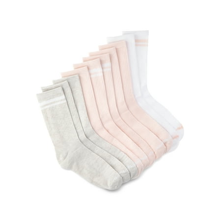 Avia Women's Performance Lightweight Crew Socks, 10-pack
