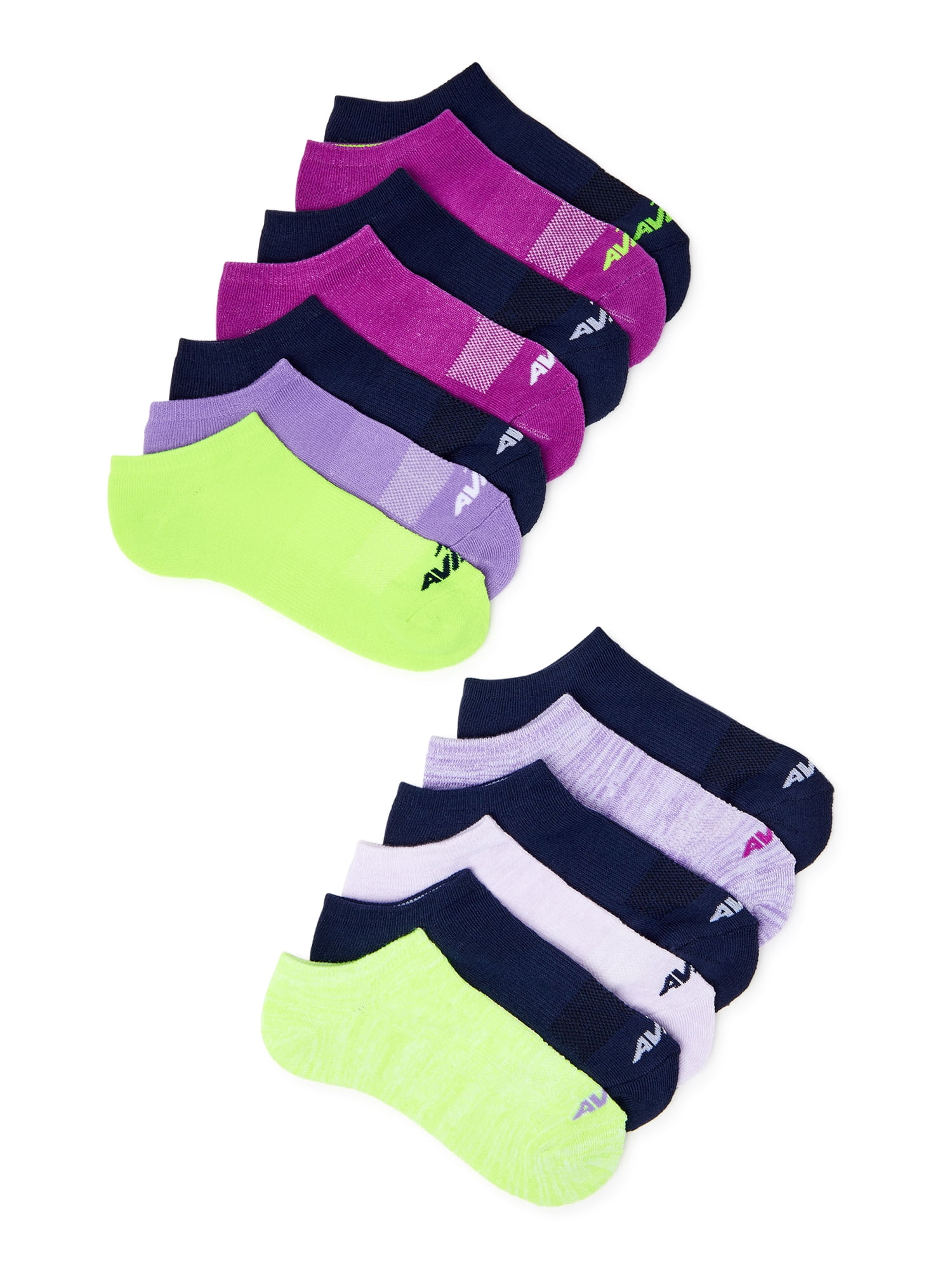 Avia Women's Performance No Show Sock, 10+3 Bonus Pack