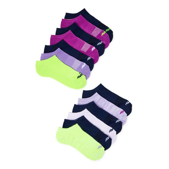 Avia Women's Performance No Show Sock, 10+3 Bonus Pack
