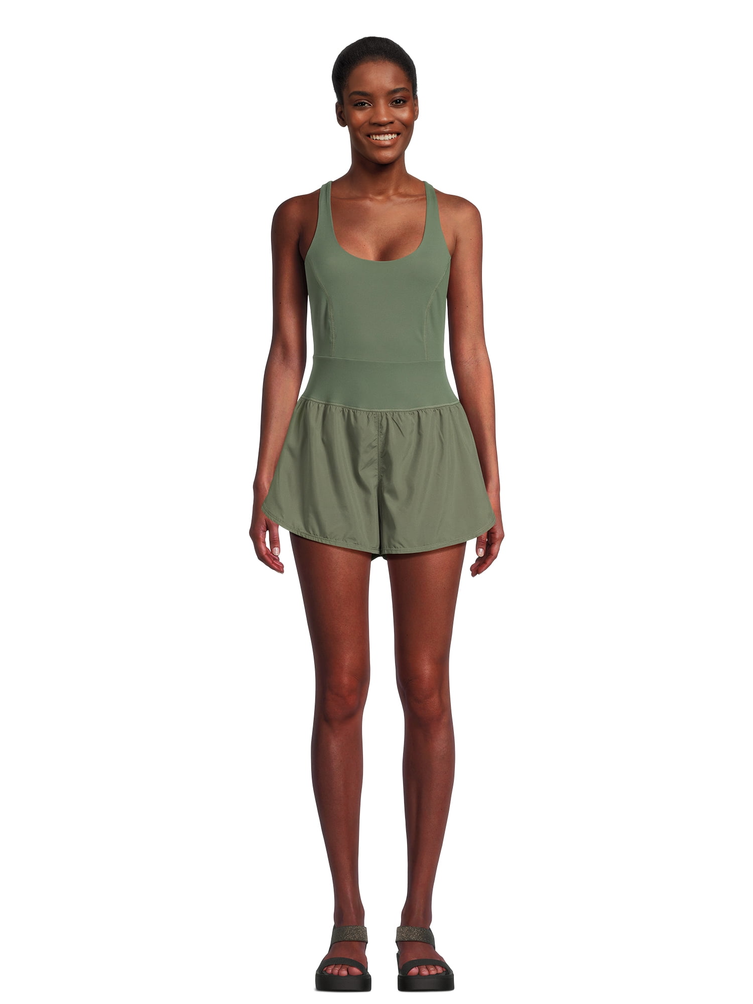 Avia Women's Performance Romper, 3” Inseam, Sizes XS-XXXL
