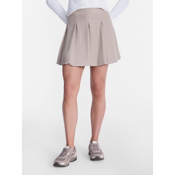Avia Women's Pique Knit Pleated Bubble Hem Skort, Sizes XS-XXXL