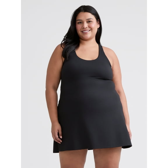 Avia Women's and Women's Plus Active Dress with Built In Bra, Sizes XS-4X