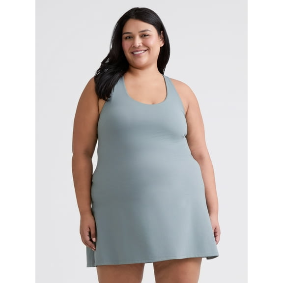 Avia Women's and Women's Plus Active Dress with Built In Bra, Sizes XS-4X