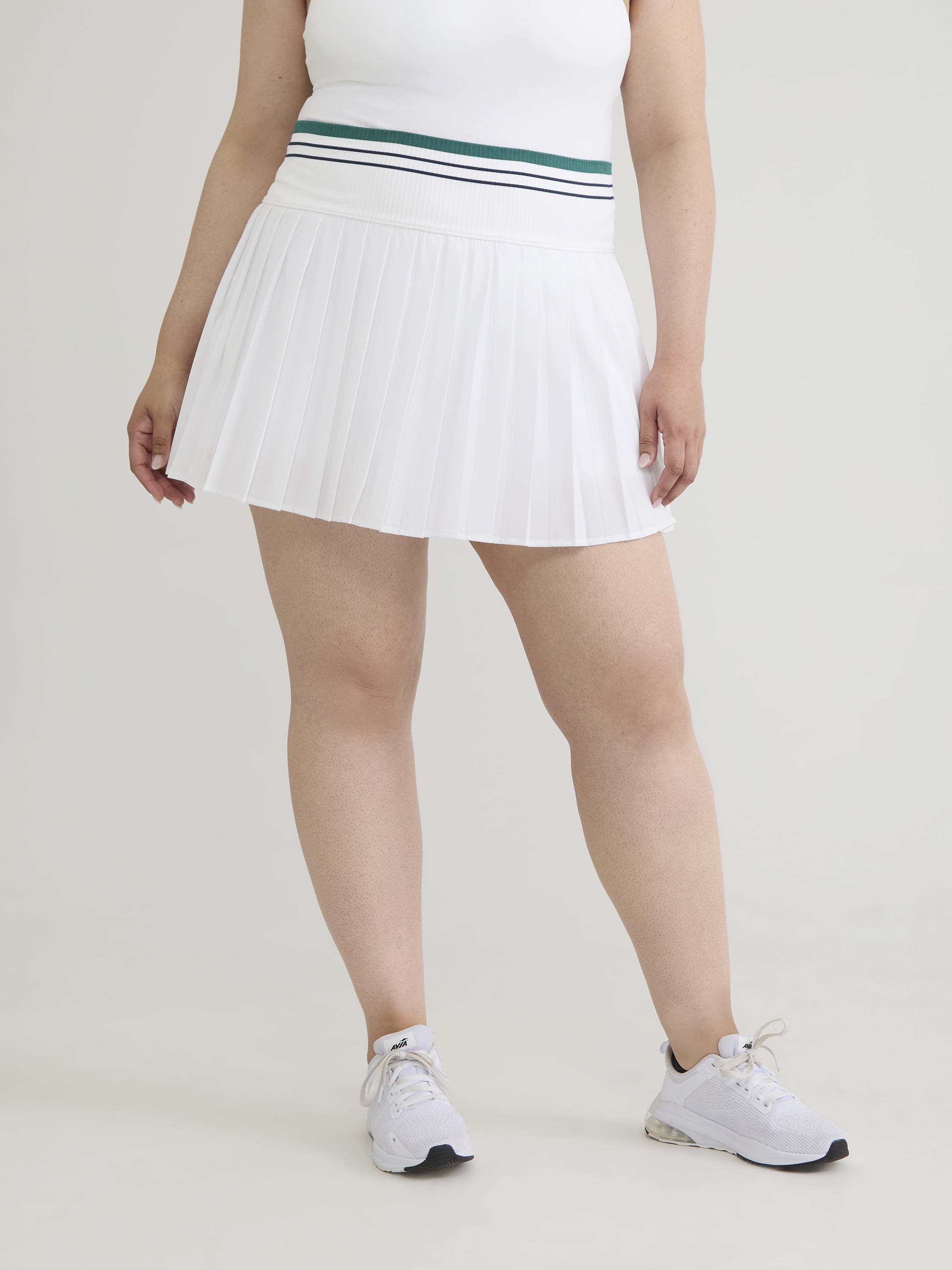 Avia Women's and Women's Plus Active Seamless Pleated Skort, Sizes