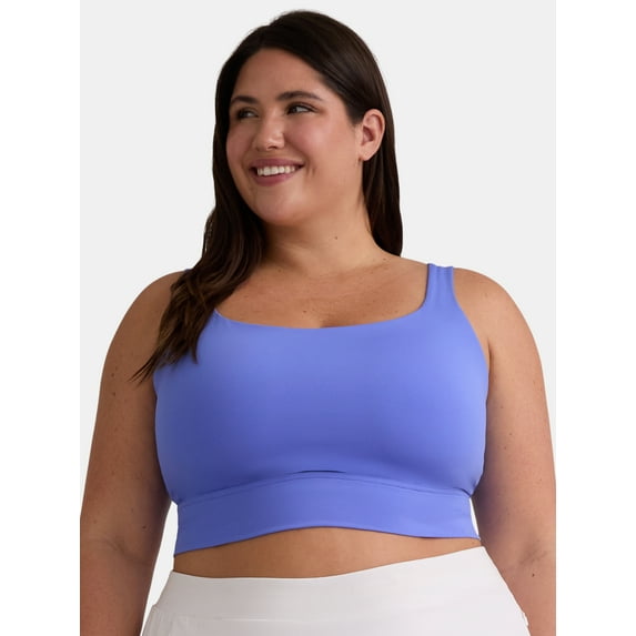 Avia Women's and Women's Plus Two-Strap High Impact Molded Cup Sports Bra, Sizes XS-4X