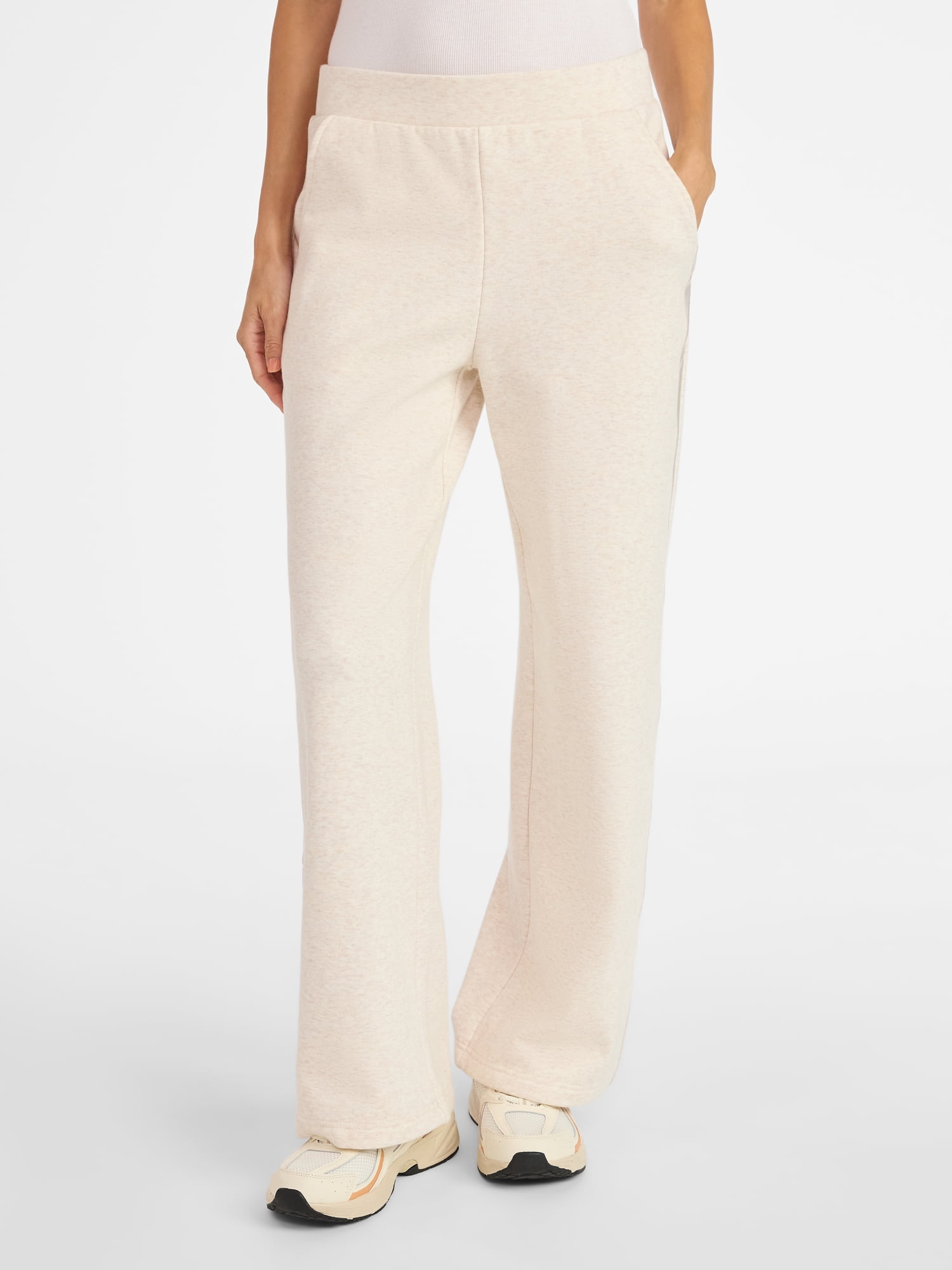 Avia Women's and Women's Plus Fleece Sweatpants with Satin Trim, Sizes XS-4X