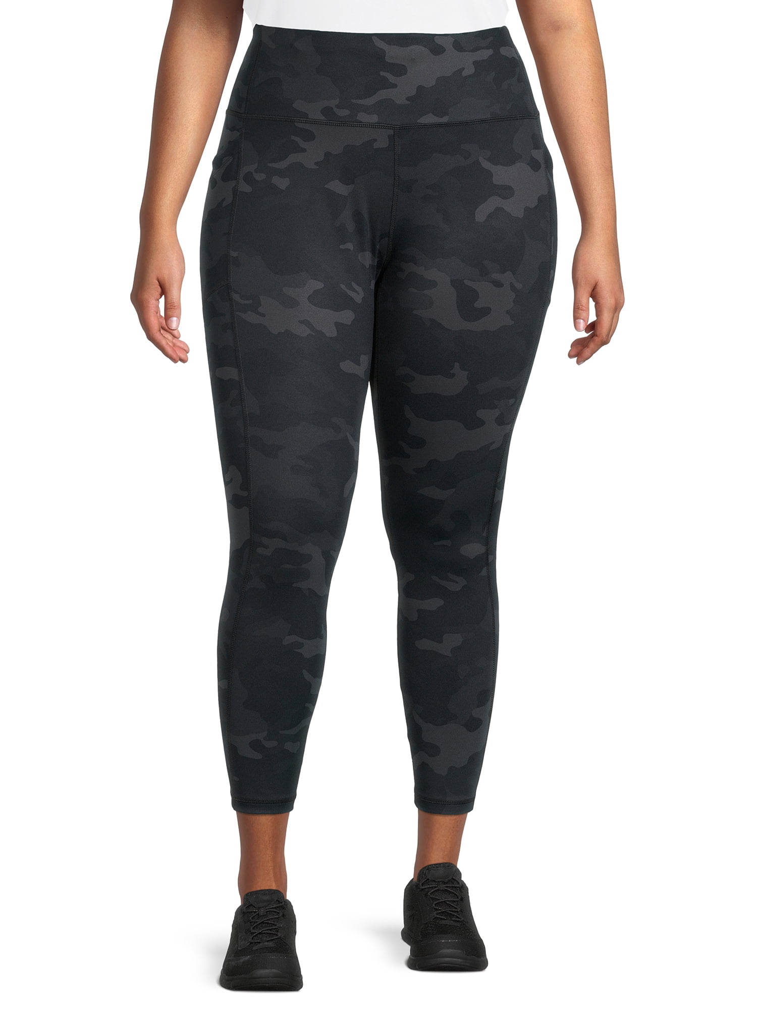 Avia Women's Plus Size 25 Cropped Active Leggings with Pockets