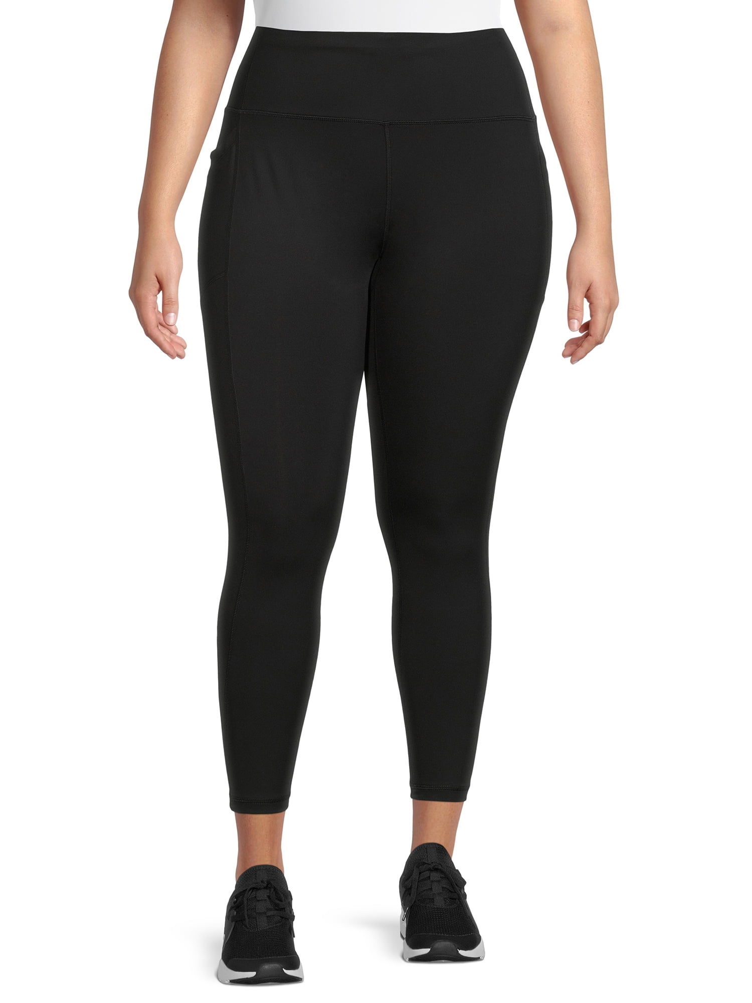 Avia Women's Plus Size 25 Cropped Active Leggings with Pockets