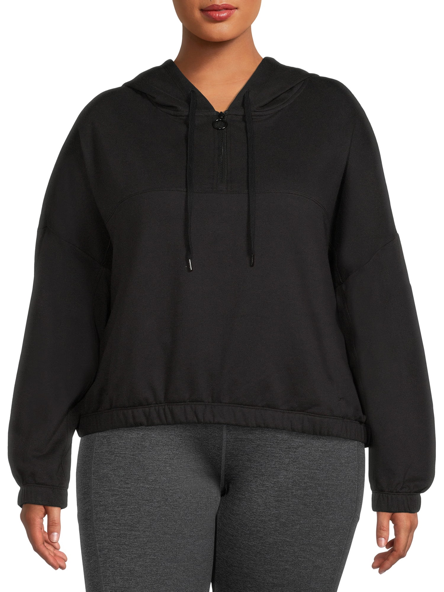 Avia Women's Plus Size HalfZip Pullover Hoodie