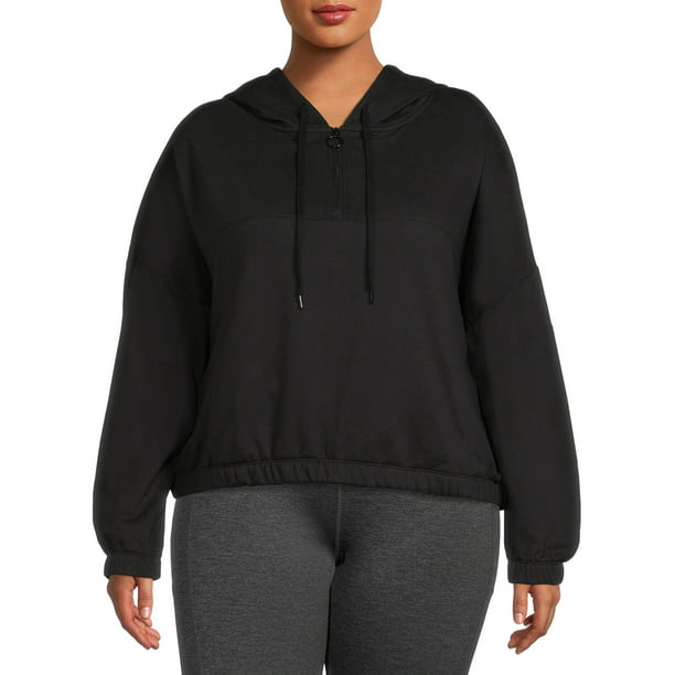 Avia Women's Plus Size Half-Zip Pullover Hoodie - Walmart.com