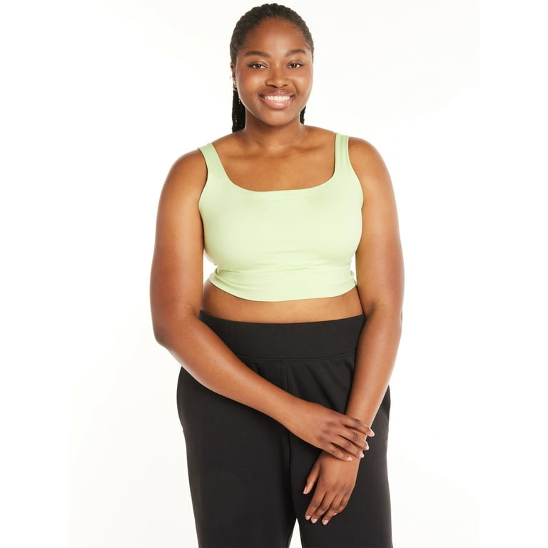 Avia Women s Plus Size High Impact Strappy Longline Sports Bra Sizes 1X 4X Walmart