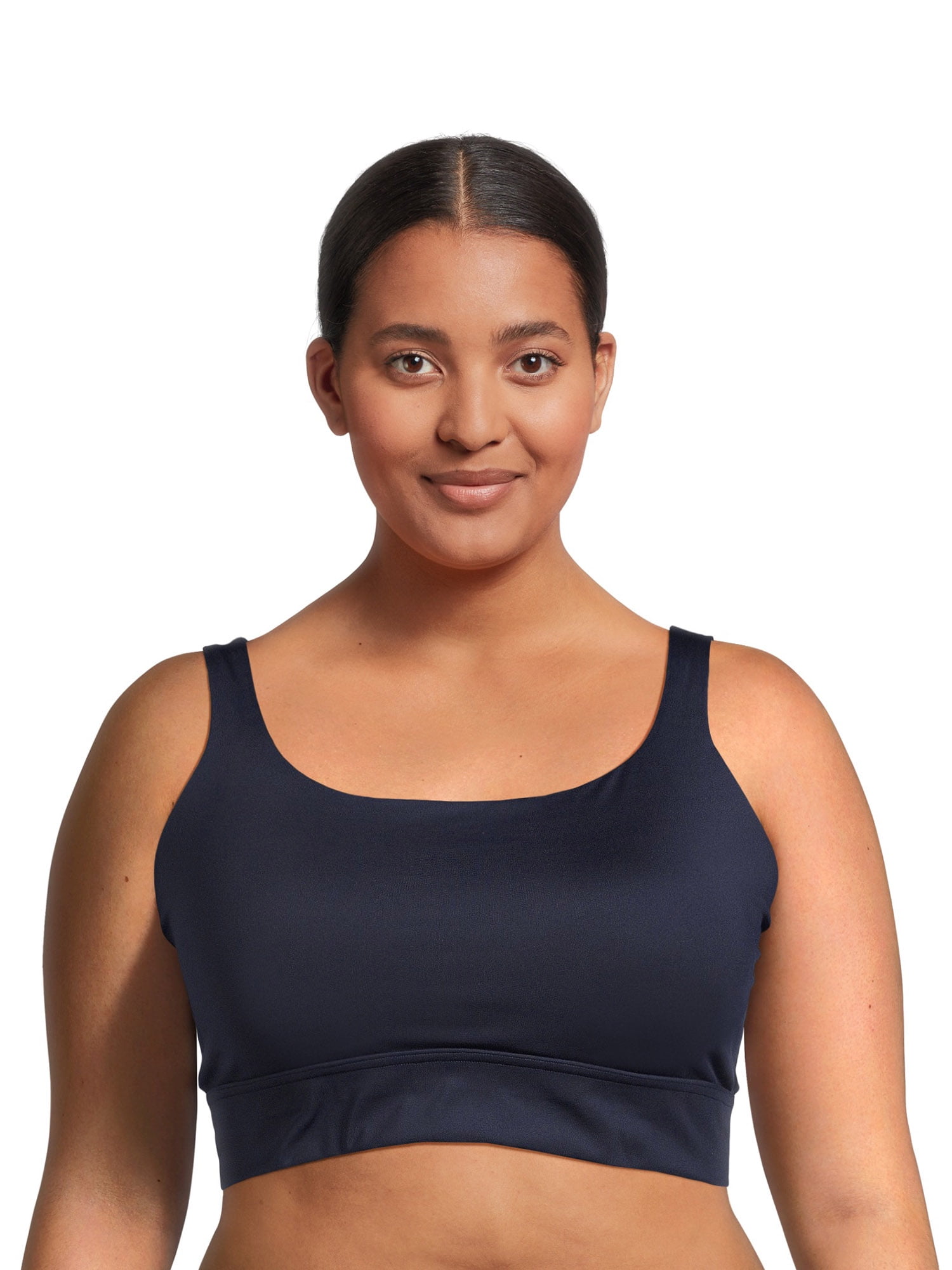 Avia Women's Plus Size High Impact Strappy Molded Cup Sports Bra