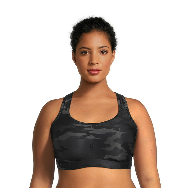 Avia Girls Youth Fitted Sports Bra - Black Soot - Moisture Wicking Choose  Size