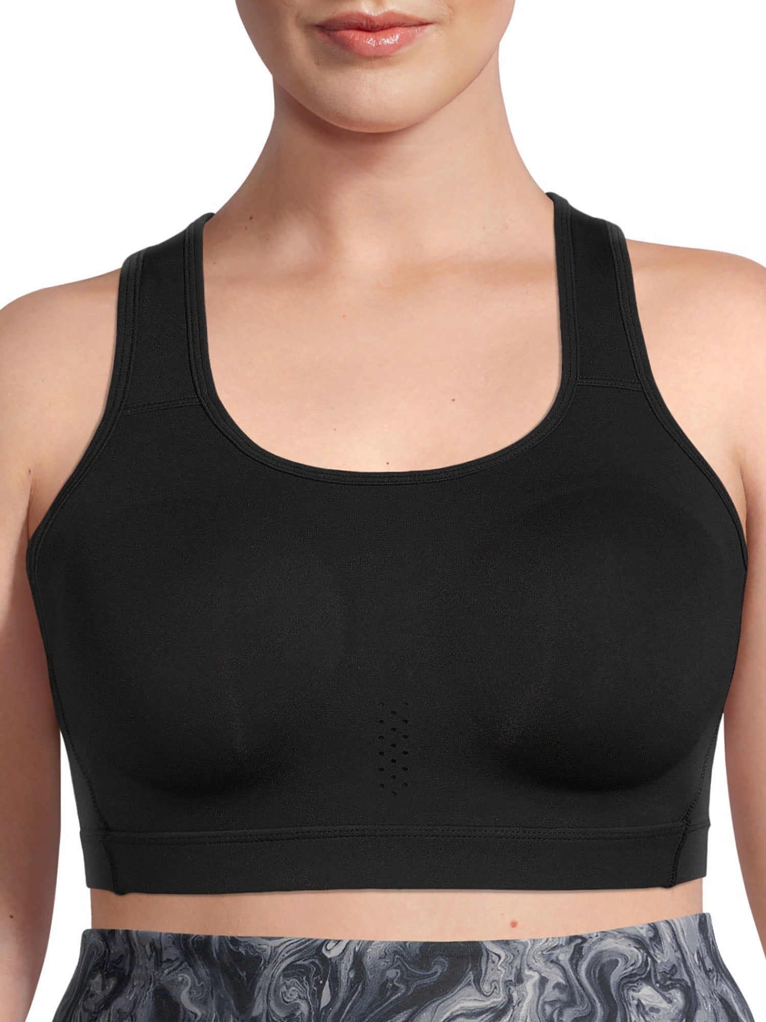 Avia Women's Plus Size Low Impact Corset Seamed Sports Bra - Black, 1x at   Women's Clothing store