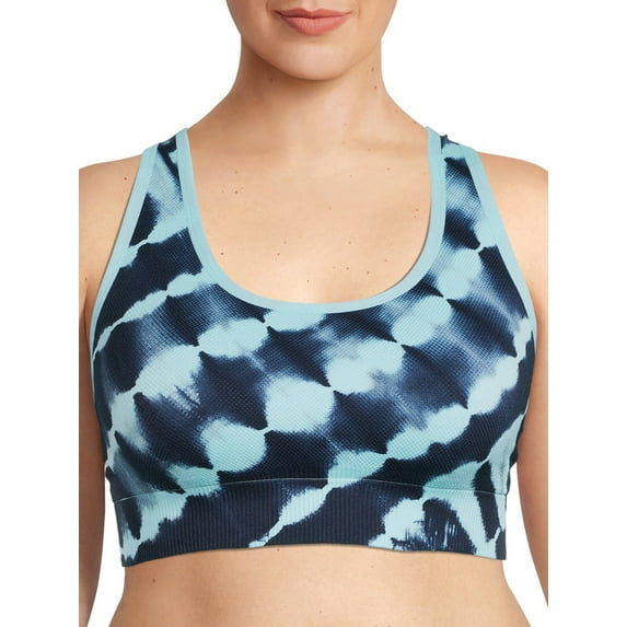 Avia Women’s Plus Size Seamless Printed Sports Bra