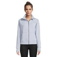 thumbnail image 1 of Avia Women's Plush Mixed Rib Mock Neck Full Zip Jacket, Sizes XS-XXXL, 1 of 5