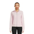 thumbnail image 1 of Avia Women's Plush Mixed Rib Mock Neck Full Zip Jacket, Sizes XS-XXXL, 1 of 5