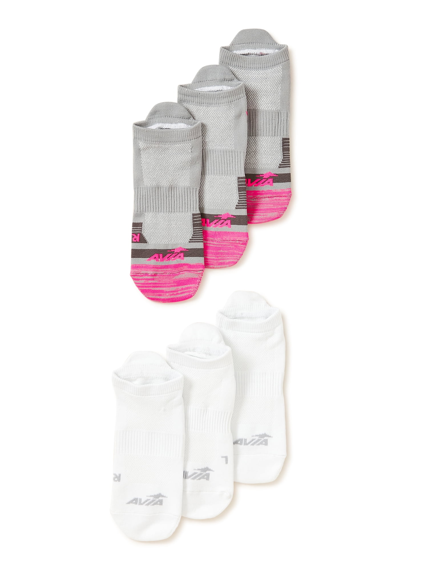 Avia Women's Premium Lightweight Low-Cut Socks, 6-Pack, Sizes 9-12