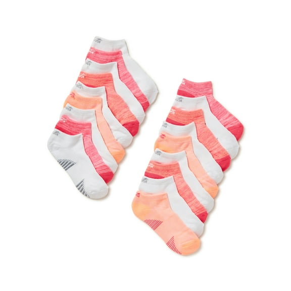 Avia Women's Pro-Tech Cushion Lowcut Socks, 18-Pack