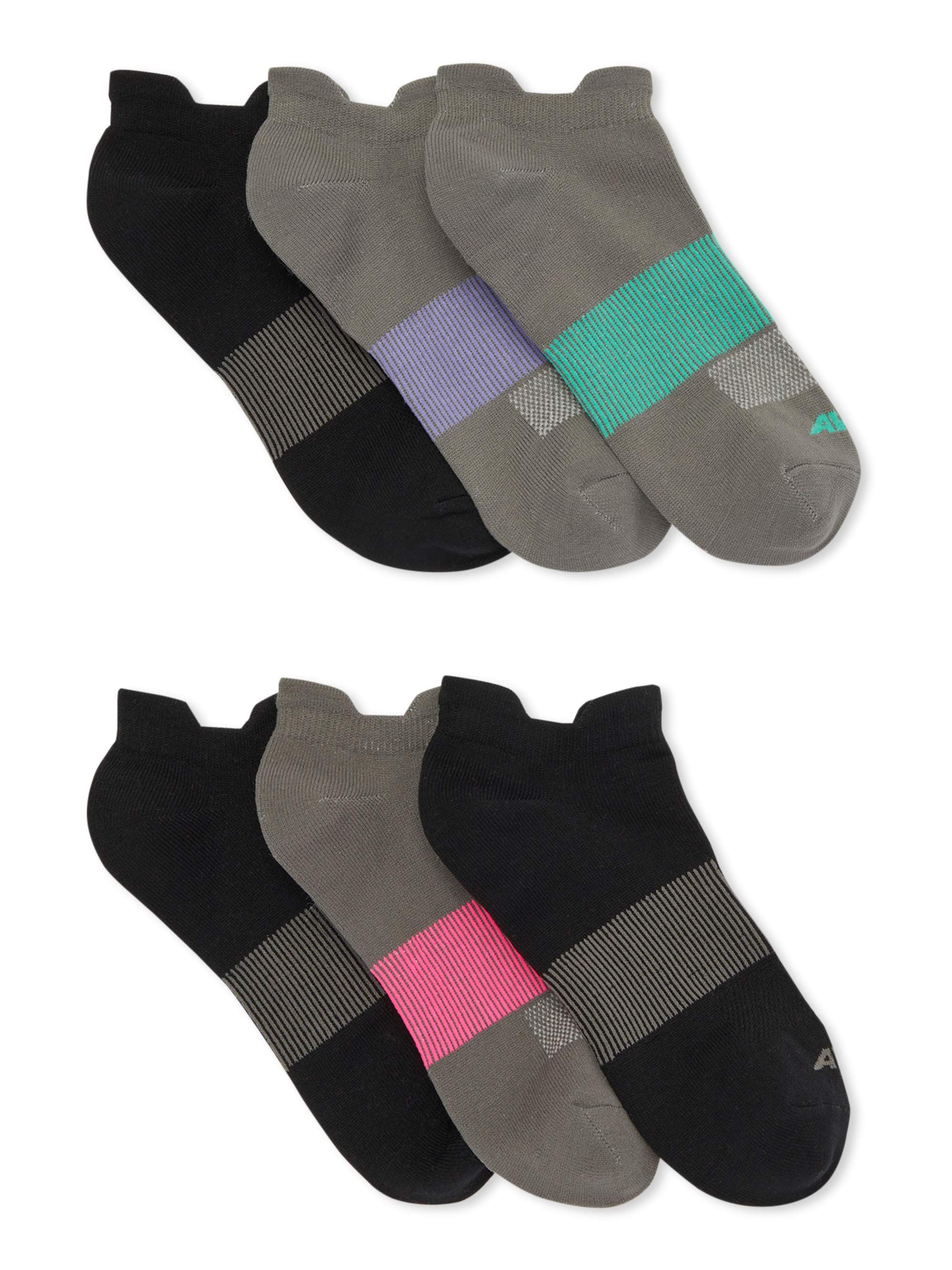 Avia Women’s Pro Tech Lightweight Low Cut Socks, 6-Pack