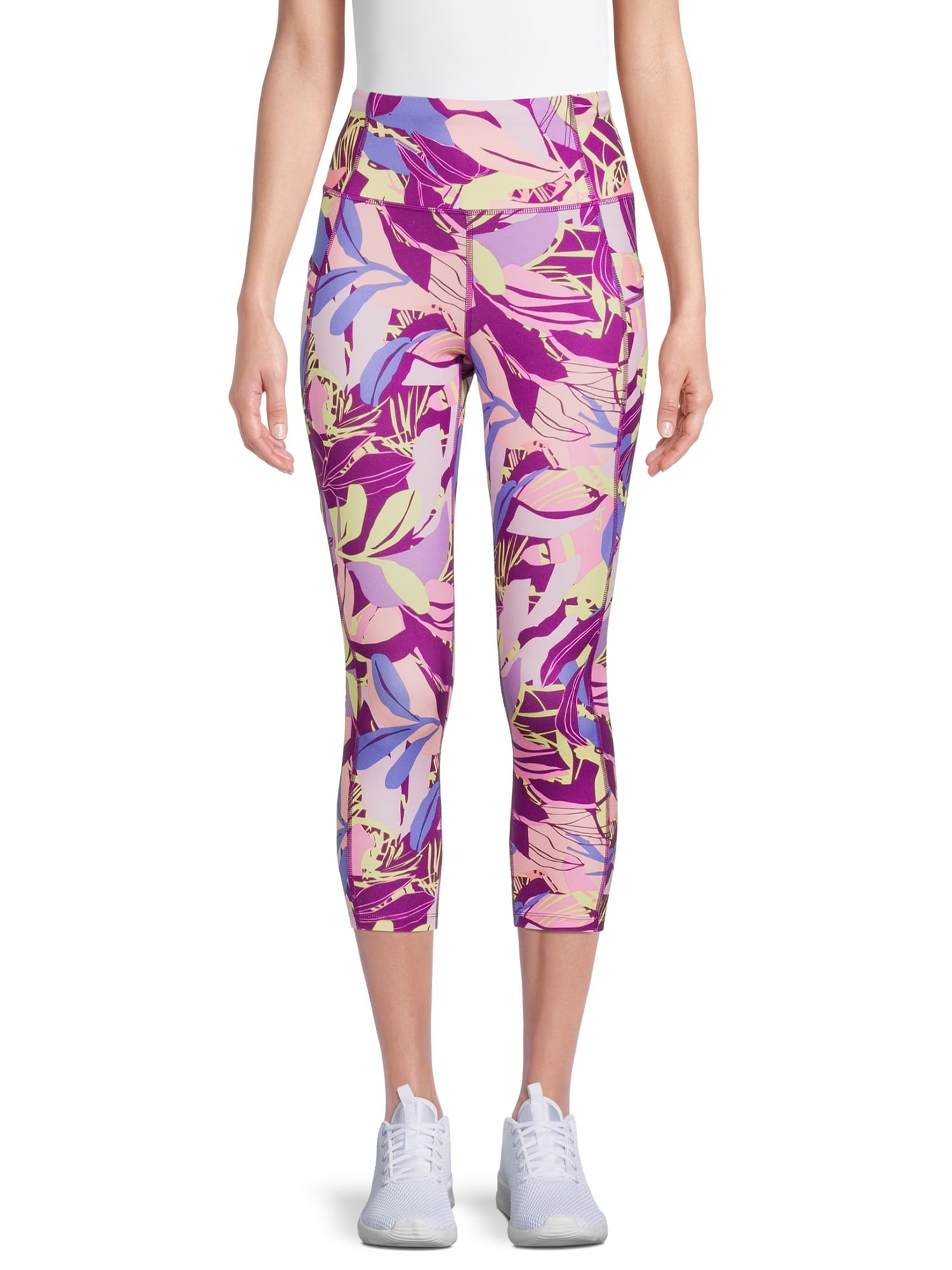 Avia Womens Core Performance Multi Floral Leggings New With Tags X