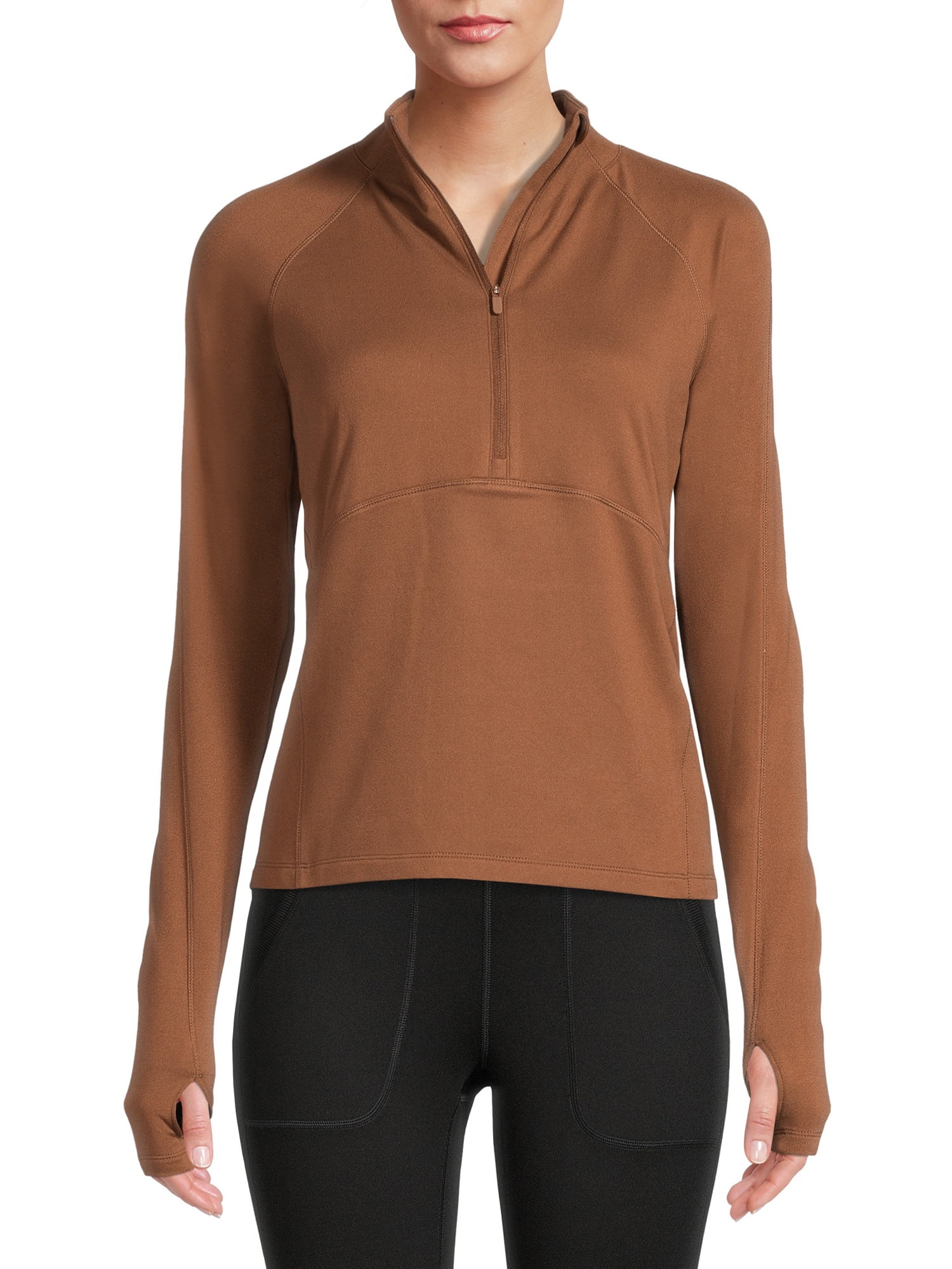Avia Women's Quarter Zip Cropped Pullover