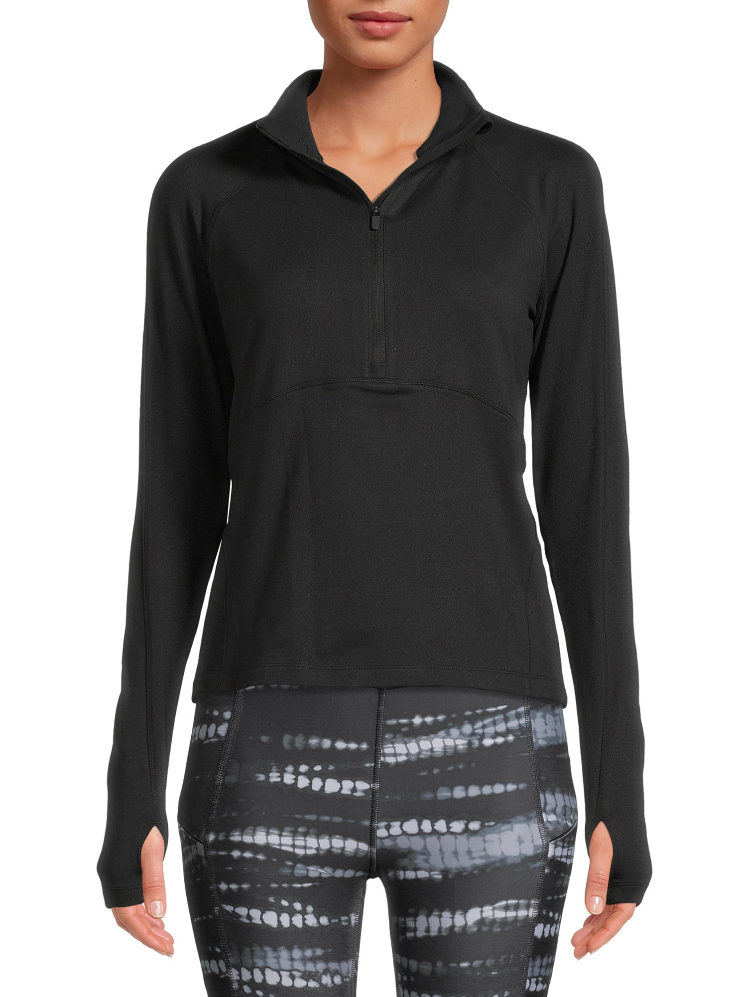 Avia, Tops, Avia Womens Activewear Reflective Stripe 4 Zip Performance  Jacket Pullover Top