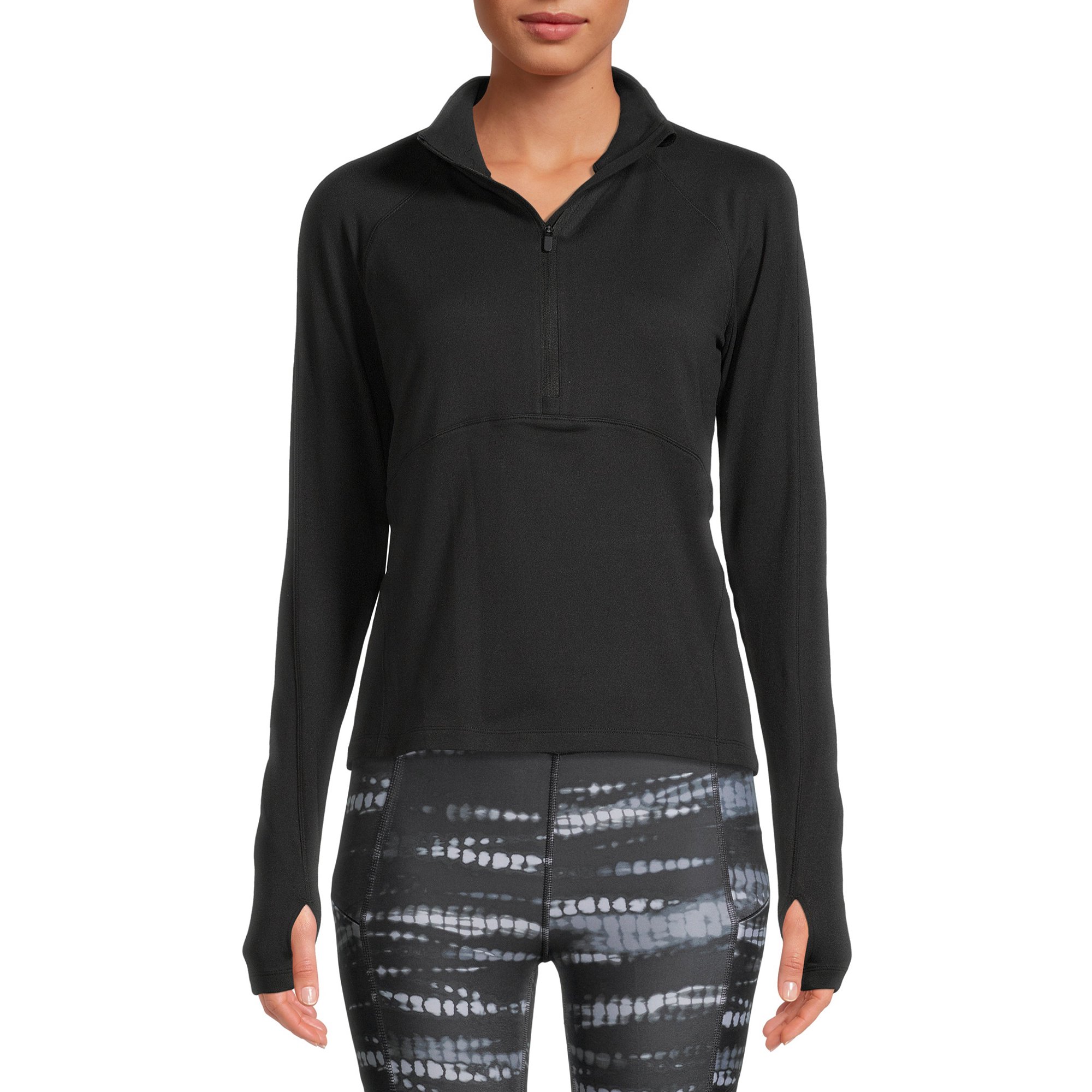 Avia Women's Quarter Zip Cropped Pullover - Walmart.com