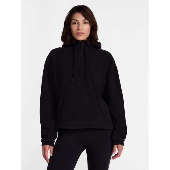 Avia Women's Quarter Zip Fleece Hoodie, Sizes XS-XXXL