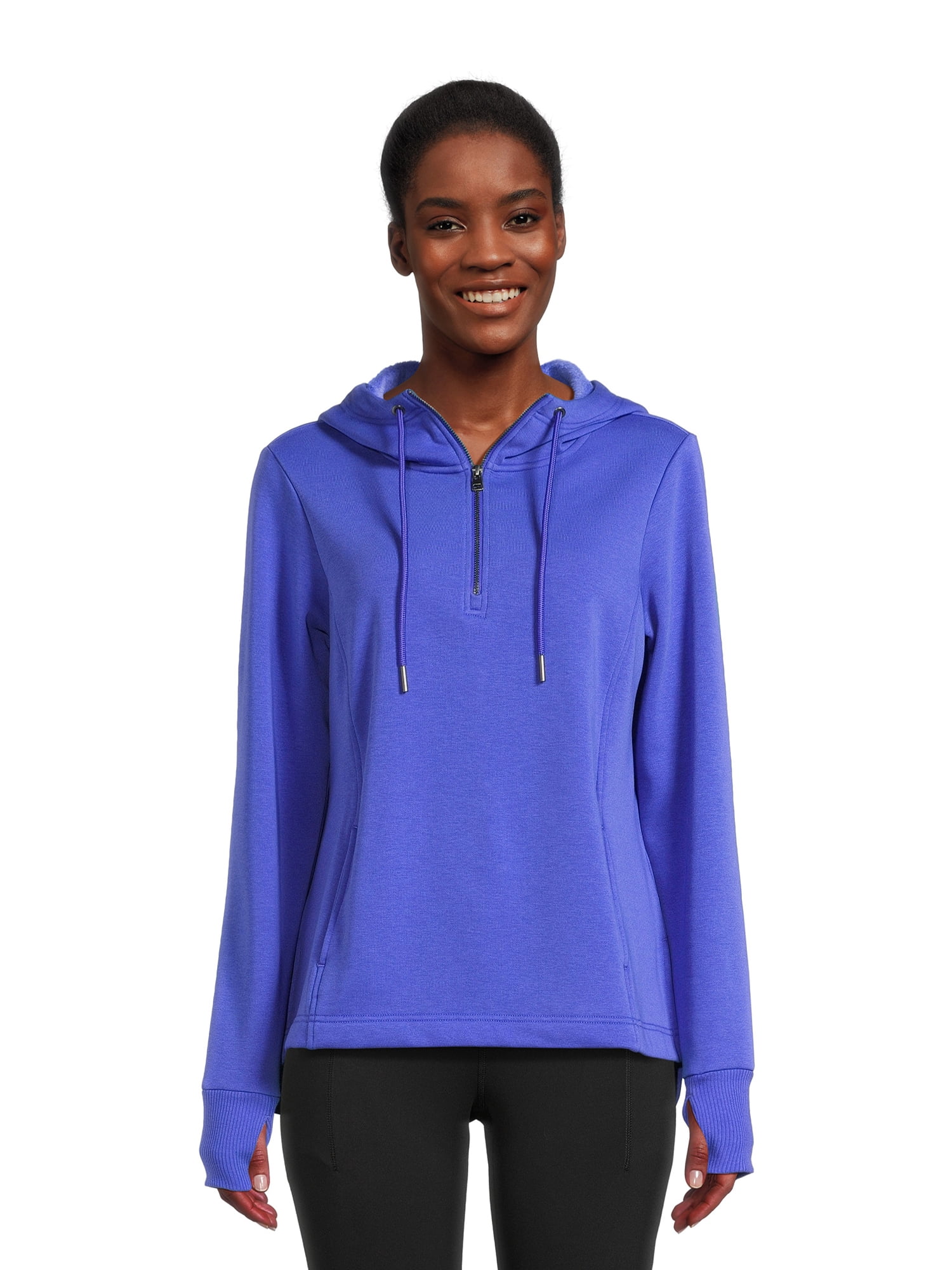Avia Women's Quarter Zip Pullover Hoodie, Sizes XS-3XL - Walmart.com
