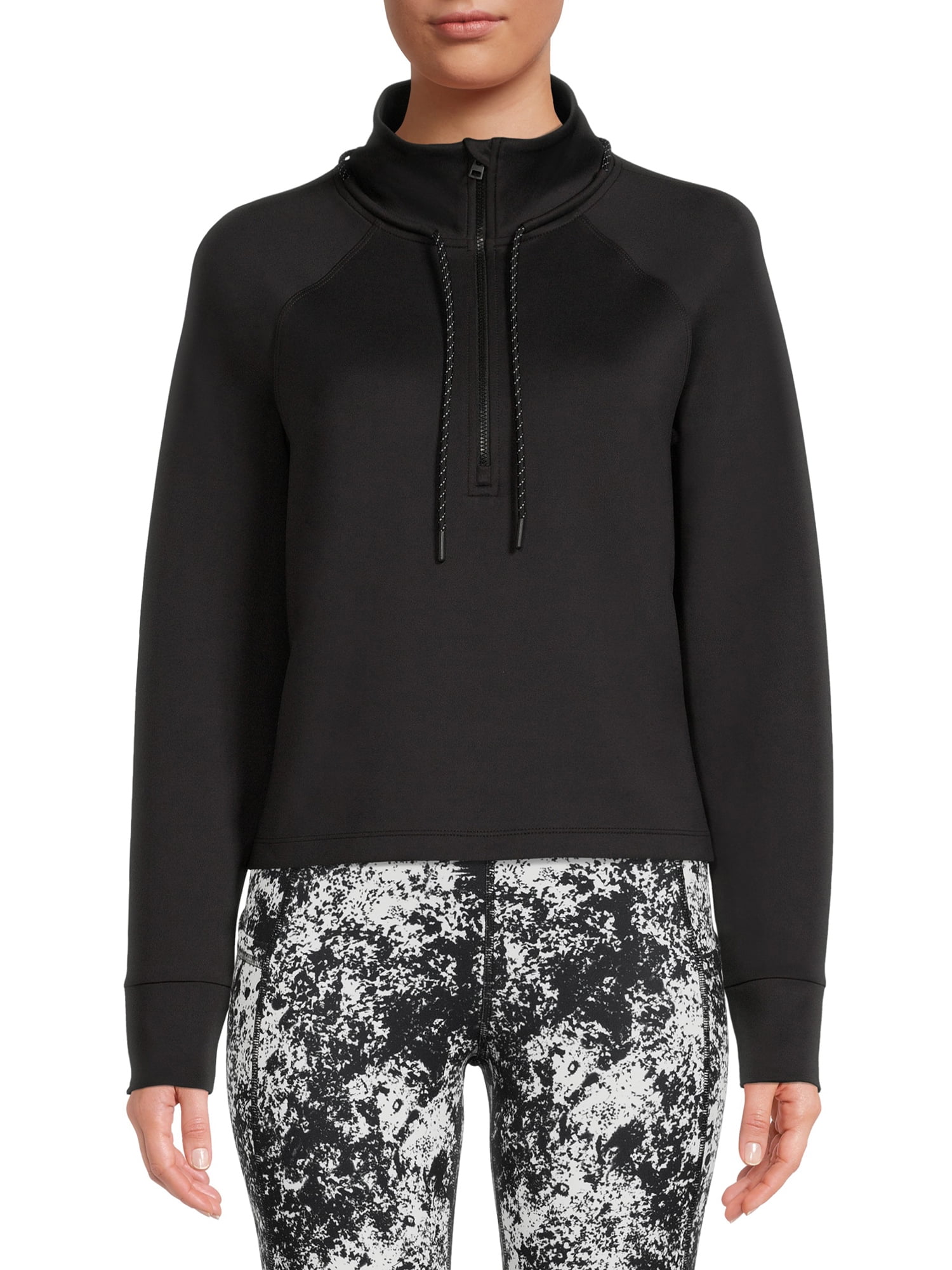 Avia Women’s QuarterZip Scuba Pullover With Adjustable Drawcord