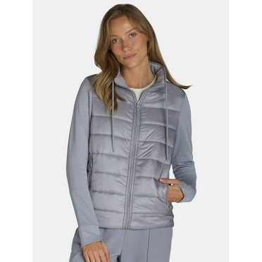 Avia Women’s Quilted Jacket with Long Sleeves, Sizes XS-XXXL