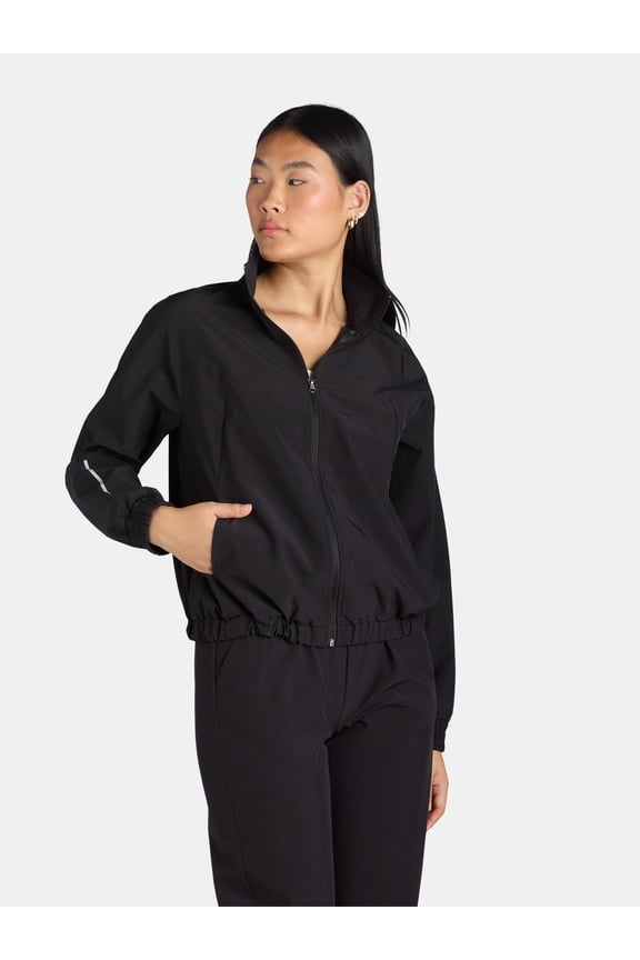 Women’s Reflective Zip-Front Active Jacket, Sizes XS-XXXL
