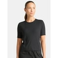 thumbnail image 1 of Avia Women's Ribbed Crop Tee with Short Sleeves, Sizes XS-XXXL, 1 of 5