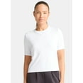 thumbnail image 1 of Avia Women's Ribbed Crop Tee with Short Sleeves, Sizes XS-XXXL, 1 of 5