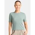 thumbnail image 1 of Avia Women's Ribbed Crop Tee with Short Sleeves, Sizes XS-XXXL, 1 of 5