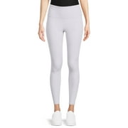 Avia Women's Ribbed Leggings with Crossover Waistband, 26” Inseam