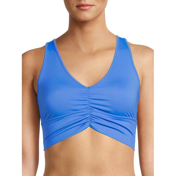 Avia Women's Ruched VNeck Sports Bra