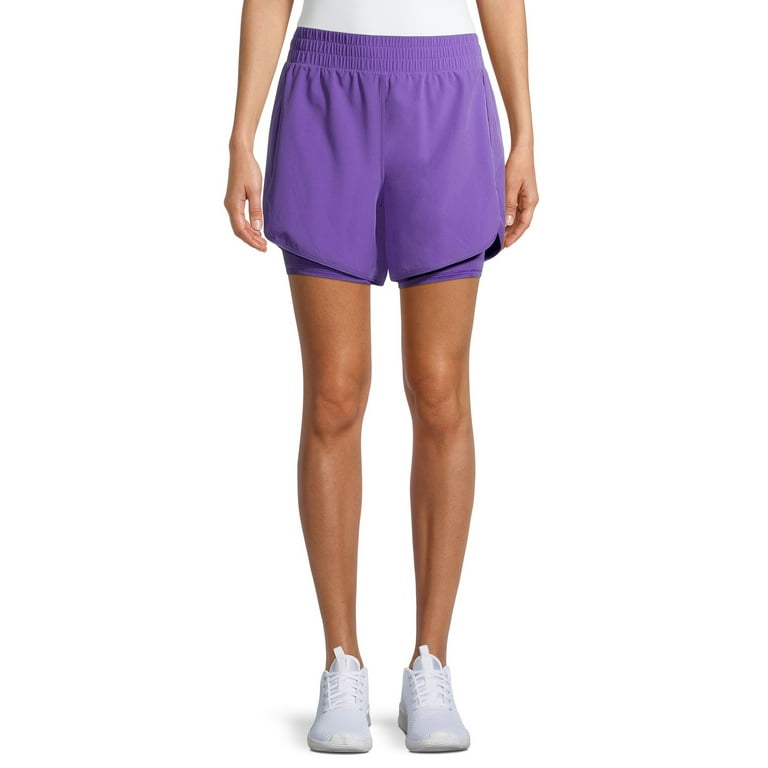 Avia Women s Running Shorts with Bike Liner Walmart