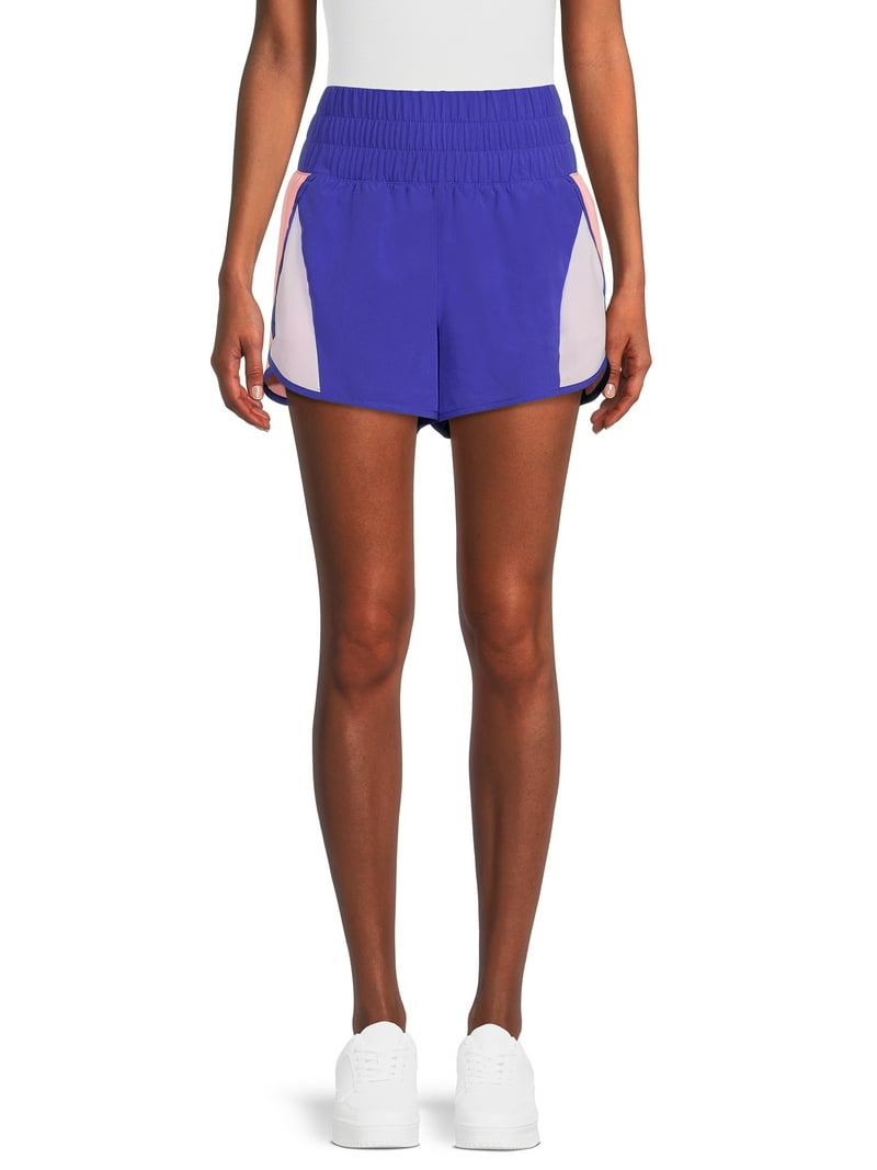 Avia Active Wear Women's High Rise Running Shorts with Pockets and