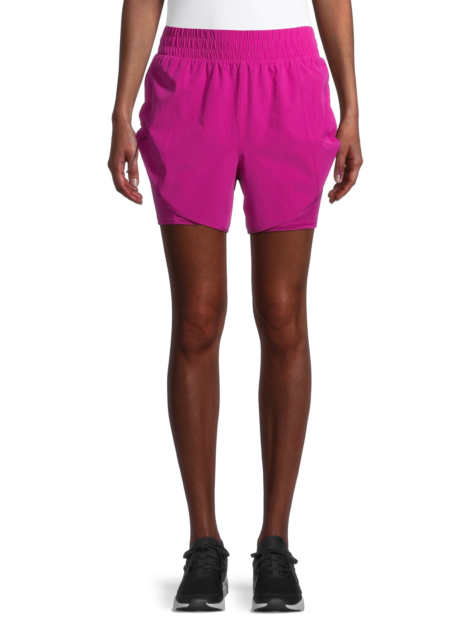 Avia Women's Running Shorts with Side Bungees and Bike Liner